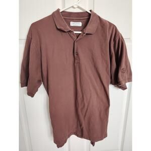 Mary Kay Polo Men's Brown Short Sleeve Shirt Logo Embroidered Vintage